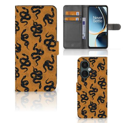 Telefoonhoesje | Met pasjeshouder | voor OnePlus Nord CE 3 Lite Snakes