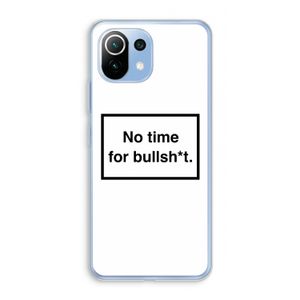 No time: Xiaomi Mi 11 Lite Transparant Hoesje