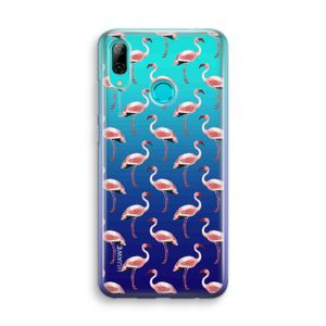 Flamingoprint groen: Huawei P Smart (2019) Transparant Hoesje