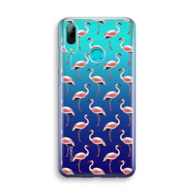 Flamingoprint groen: Huawei P Smart (2019) Transparant Hoesje