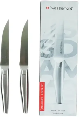 Swiss diamond steakmes rvs 23cm set van 2