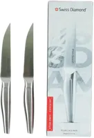 Swiss diamond steakmes rvs 23cm set van 2