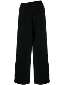 Y-3 pantalon ample à plis creux - Noir