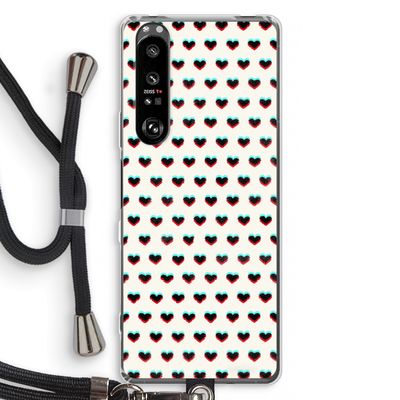 Hartjes: Sony Xperia 1 III Transparant Hoesje met koord