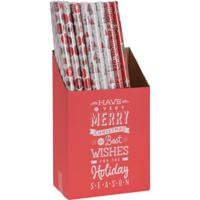 Kerst inpakpapier/cadeaupapier - set van 3x rollen - 150 x 70 cm - kerstprint