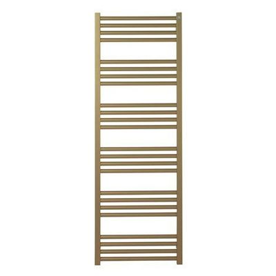 Crosswater MPRO handdoekradiator - 138x48cm - 568 watt - geborsteld messing (goud) MP48X13800F