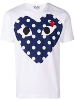 Comme Des Garçons Play t-shirt à logo imprimé - Blanc