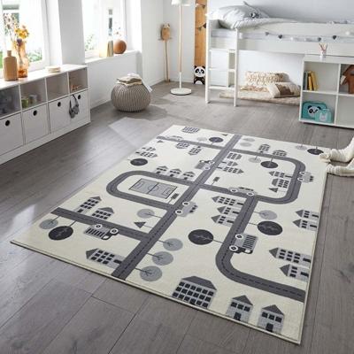 Vloerkleed Kids Town Creme 160x220 Cm Laagpolig Home Collectie - Dekbed-Discounter.nl