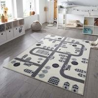Vloerkleed Kids Town Creme 160x220 Cm Laagpolig Home Collectie - Dekbed-Discounter.nl