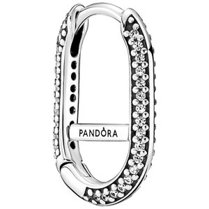 Pandora Me 299682C01 Oorhanger Hoop Link Pave zilver-zirconia 2,2 x 17 mm