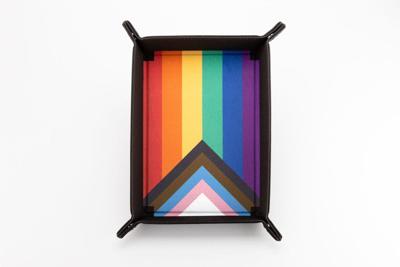 FanRoll Folding Dice Tray Pride Rainbow Flag
