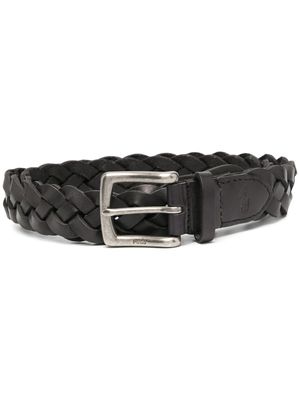 Polo Ralph Lauren ceinture à design tressé - Noir