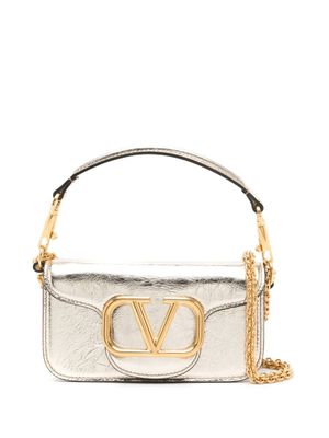 Valentino Garavani petit sac porté épaule Locò - Métallisé