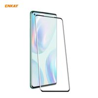 Voor OnePlus 8 ENKAY Hat-Prince 0.26mm 9H 3D Full Glue Explosieveilig Full Screen Curved Heat Bending Tempered Glass Film