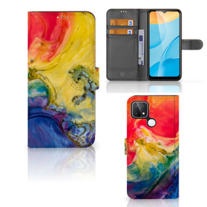 Hoesje OPPO A15 Watercolor Dark