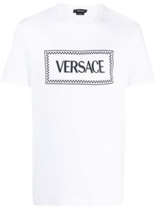 Versace t-shirt 90s Logo brodé - Blanc