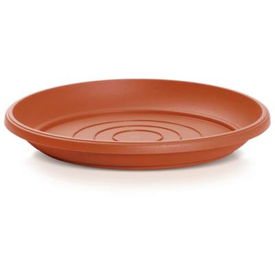 Opvangschaal / onderschaaltje bloempot / plantenpot - terracotta - rond - Dia 29 cm - kunststof Opvangschaal / onderschaaltje bloempot / plantenpot - terracotta - rond - Dia 29 cm - kunststof