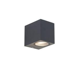 QAZQA Moderne wandlamp donkergrijs IP44 - Baleno