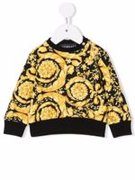 Versace Kids pull à imprimé baroque - Or - thumbnail