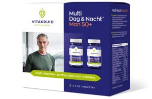 Vitakruid Multi dag & nacht man 50+ 2 x 30 tabletten