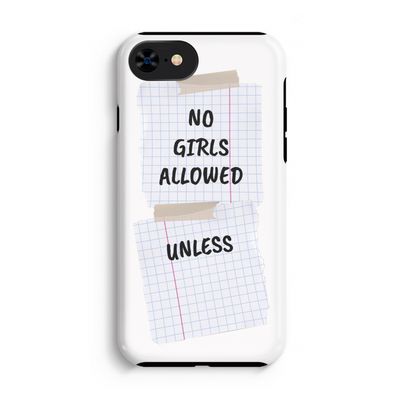 No Girls Allowed Unless: iPhone SE 2020 Tough Case