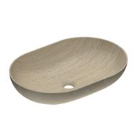 Waskom INK Roman 55 Ovaal 55x38x14cm Natuursteen Mat Travertin