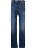 Jacob Cohën logo-patch slim-cut jeans - Bleu - thumbnail