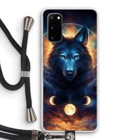 Wolf Dreamcatcher: Samsung Galaxy S20 Transparant Hoesje met koord