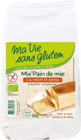 Wit broodmix met quinomeel bio glutenvrij 500 Gram