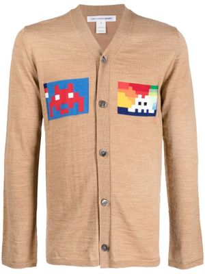 Comme Des Garçons Shirt cardigan à imprimé graphique - Tons neutres