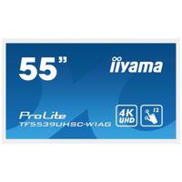 Iiyama ProLite TF5539UHSC-W1AG Digital Signage display Energielabel: G (A - G) 139.7 cm (55 inch) 3840 x 2160 Pixel 24/7 Multi-touch