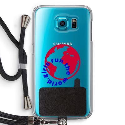 Run The World: Samsung Galaxy S6 Transparant Hoesje met koord