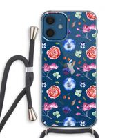 Bloemetjes: iPhone 12 Transparant Hoesje met koord