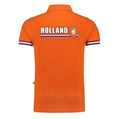 EK / WK supporter poloshirt - dames - oranje - Leeuw - Holland vlag