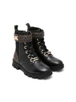 Michael Kors Kids bottines lacées à motif monogrammé - Noir