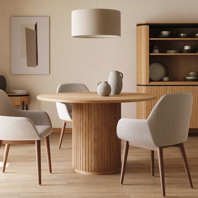 Kave Home Ronde Eettafel 'Licia' Mangohout, 120cm