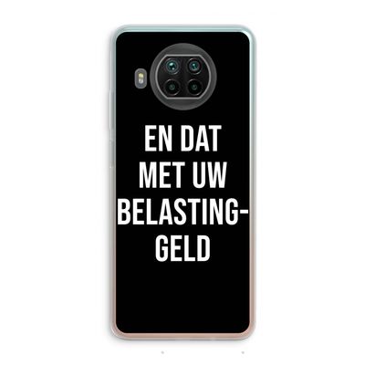 Belastinggeld - Zwart: Xiaomi Mi 10T Lite 5G Transparant Hoesje