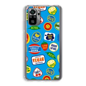 Fruitsticker: Xiaomi Redmi Note 10S Transparant Hoesje