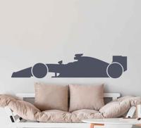 Sport muurstickers Silhouet f1 auto - thumbnail