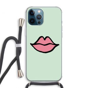 Kusje: iPhone 12 Pro Max Transparant Hoesje met koord