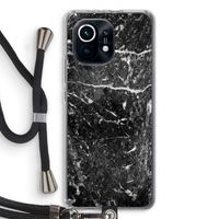 Zwart marmer: Xiaomi Mi 11 Transparant Hoesje met koord