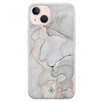 iPhone 13 siliconen hoesje - Marmer grijs