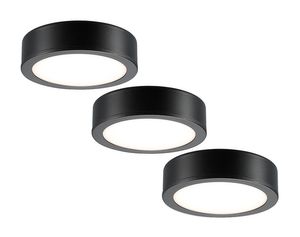 Sylvania Cirkel Keukenspot led - set van 3 - 270 lm - ip20 - zwart