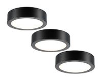 Sylvania Cirkel Keukenspot led - set van 3 - 270 lm - ip20 - zwart