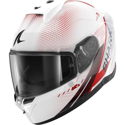 SHARK Skwal i3 Speed-Tech, Integraalhelm, Wit-Rood-Zwart WRK