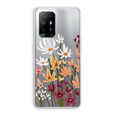 Painted wildflowers: Oppo A94 5G Transparant Hoesje