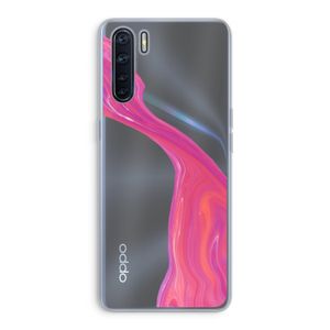 Paarse stroom: Oppo A91 Transparant Hoesje