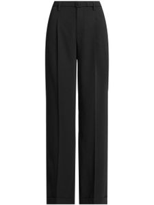 Ralph Lauren Collection pantalon de tailleur Modern à détails plissés - Noir