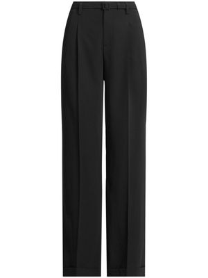 Ralph Lauren Collection pantalon de tailleur Modern à détails plissés - Noir