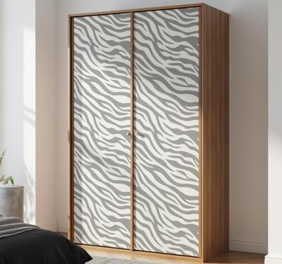 Grijze zebra meubel sticker